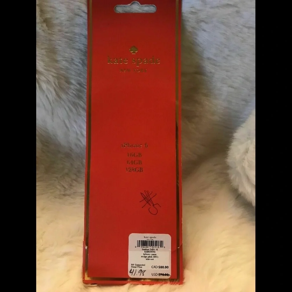 NWD $70 kate spade new york 'Cedar Street' iPhone‎ 6 & 6s Case Leather +Mirror